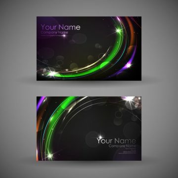 20922746 - illustration of front and back of corporate business card with abstract background
